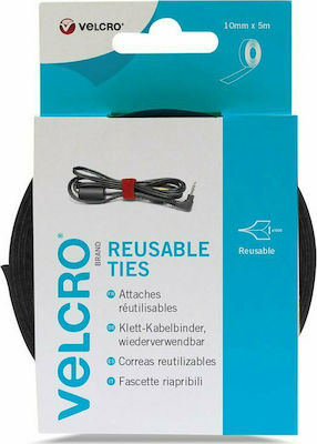 Velcro Kabelbinder 5000x10mm Schwarz 1pcs 060253062