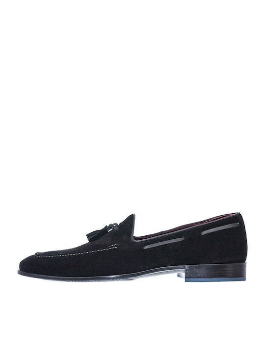 Softies Men's Suede Loafers Black