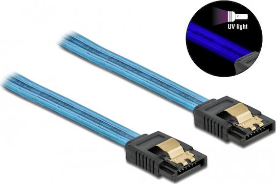 DeLock 7-Pin SATA III - 7-Pin SATA III Cable 30cm Μπλε (82127)