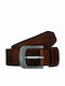 Everydaily Φαρδιά Ανδρική Ζώνη Δερμάτινη Καφέ