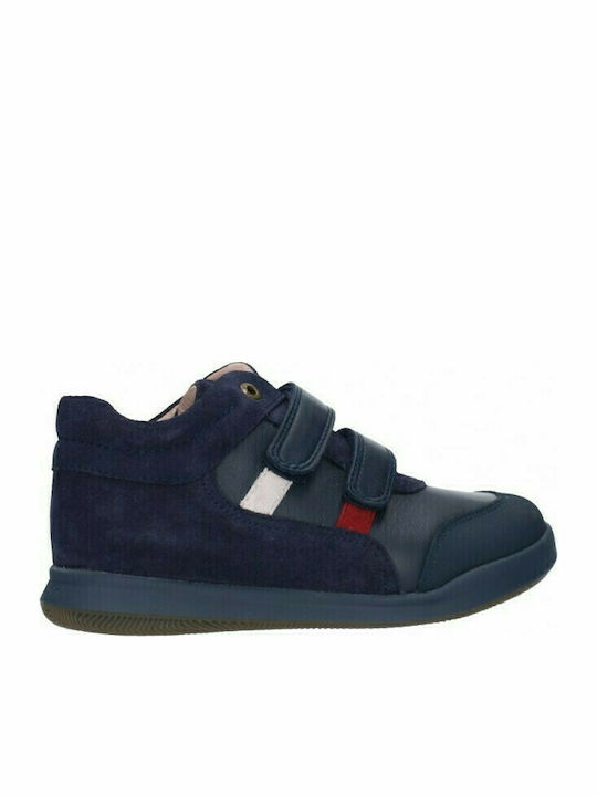 Garvalin Kinder-Sneaker Hoch mit Klettverschluss Blau