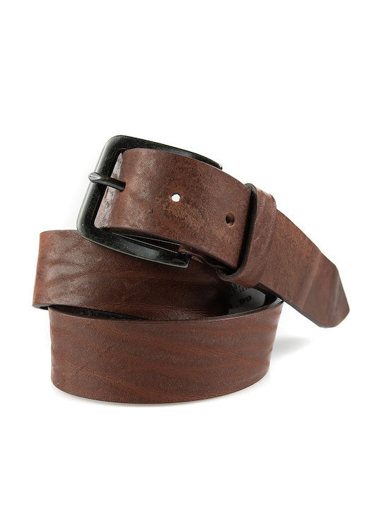 Jack & Jones Ανδρική Ζώνη Δερμάτινη Mocha Bisque
