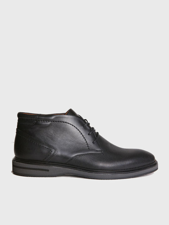 Leder Schwarz Herrenstiefel Anatomisch