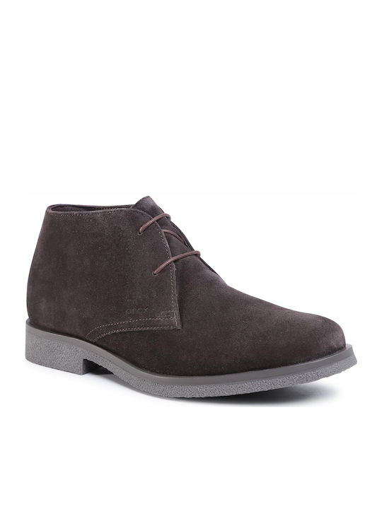 U Claudio A Suede Brown Men's Boots Anatomical