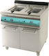 Sergas Fryer Natural Gas Double 20kW Capacity 2x15lt 85x90x85cm GF8S9