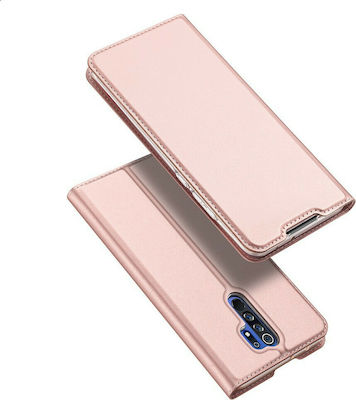 Dux Ducis Skin Pro Carte Piele artificială Rose Gold (Redmi 9)