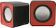 Kisonli V310 2.0 Speakers 6W Red