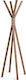 Am.Pm Wooden Coat Rack Coffee 60x48x171cm