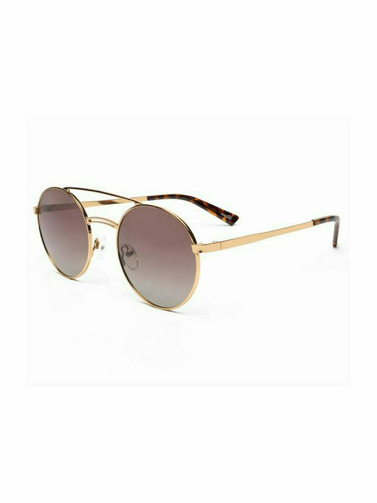 Mohiti Hot Shot AK17095 Women's Sunglasses with Brown Metal Frame and Brown Polarized Lens