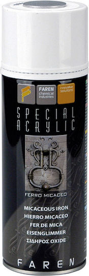 Faren Spray Paint Ferro Micaceo Acrylic Graphite 400ml