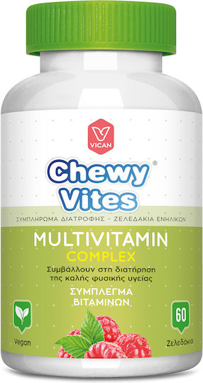 Chewy Vites Adults Мултивитаминен Комплекс Поливитамин За Енергия и Подсилване на Имунната Система 60 Желирани Бонбона