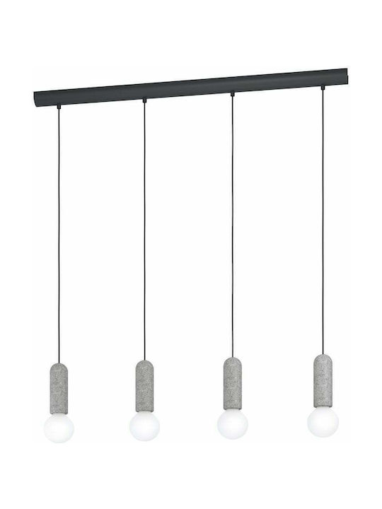 Eglo Giaconecchia Pendant Suspension Rail for 4 Bulbs E27 Gray