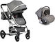 Gigi Adjustable 3 in 1 Baby Stroller Suitable for Newborn Dark Grey