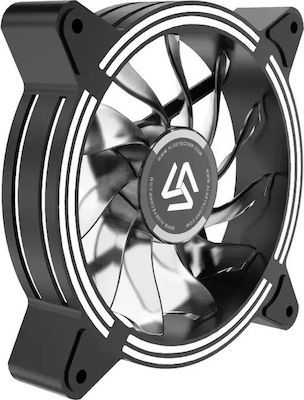 Alseye Halo 4.0 Case Fan 120mm με Λευκό Φωτισμό και Σύνδεση 3-Pin / 4-Pin Molex