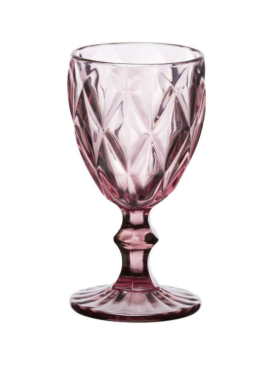 Cryspo Trio Kare Glass Water made of Glass in Purple Color Goblet 320ml
