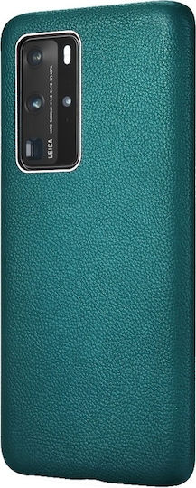 iCarer Grained Series Back Cover Δερμάτινο Πράσινο (Huawei P40 Pro)