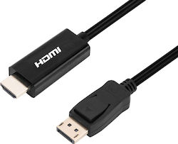 Bridgecable Cable DisplayPort male - HDMI male 1m Black (30681) Bridgecable Cable DisplayPort male - HDMI male 1m Black (30681)
