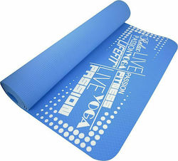 Lifefit Exercise Mat Yoga Blue 183x61x0.4cm Lifefit Exercise Mat Yoga Blue 183x61x0.4cm