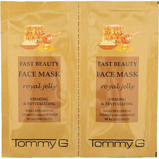 TommyG Fast Beauty Mască Faciala pentru Revitalizare / Tonifiere 2buc 8ml