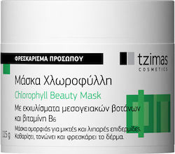 Tzimas Cosmetics Χλωροφύλλη Face Cleansing Mask with Clay 115gr