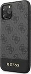 Guess Stripe Cover Plastic Back Cover Gray (iPhone 11)