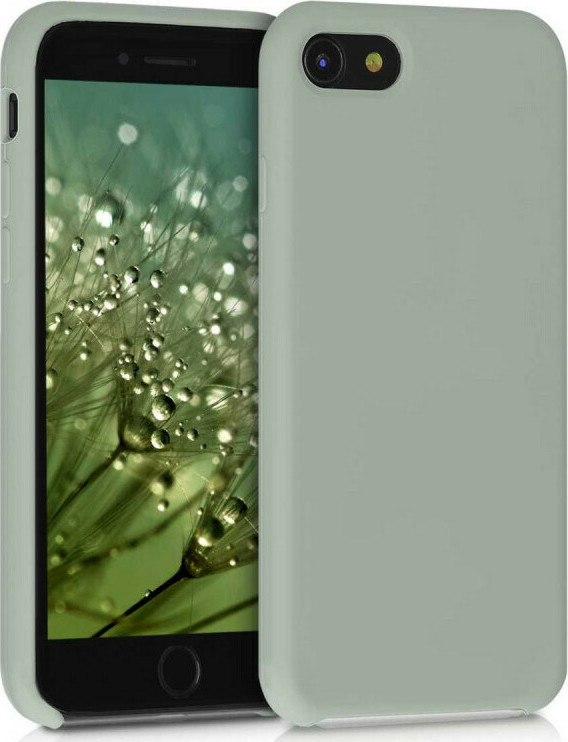 KWmobile Rubber TPU Back Cover Grey Green (iPhone SE 2020/8/7) Skroutz.gr