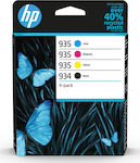 HP 934/935 Paket mit 4 Inkjet-Druckerpatronen Gelb / Cyan / Magenta / Schwarz (6ZC72AE)