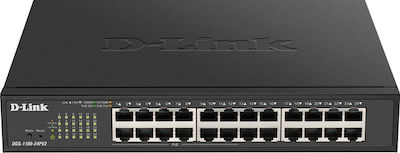 D-Link DGS-1100-24PV2 Managed L2 PoE+ Switch with 24 Gigabit (1Gbps) Ethernet Ports