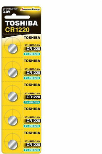 Toshiba Cp-5c Μπαταρίες Λιθίου Ρολογιών CR1220 3V 5τμχ