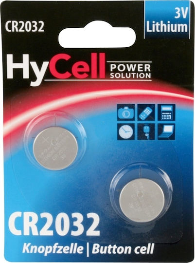 Hycell Batterien Lithium für Uhren CR2032 3V 2Stück