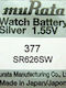 Αλκαλική Μπαταρία Ρολογιού Maxell Sr66/377 Lr626 Sr626 177 Ag4 1.55v