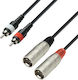 Adam Hall XLR Cable Male - RCA Male Black 1m K3TMC0100