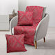 SB Home Tivoly Zweisitzer-Sofa Überwurf Chenille 180x240cm Burgundisch