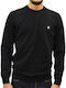 Merino Langarm-Pullover Schwarz