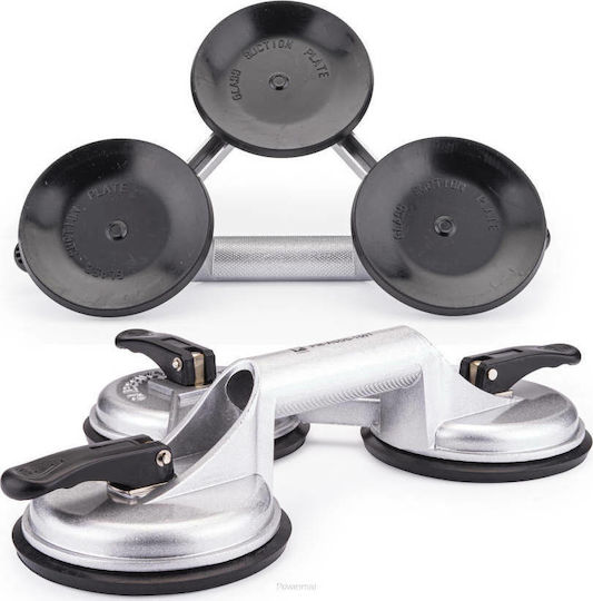 Powermat Aluminum Triple Work Suction Cup 120mm with Max Lifting Weight 150kg