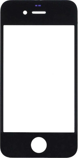 Τζάμι για Μηχανισμό Αφής για Apple iPhone 4/4S (Μαύρο)
