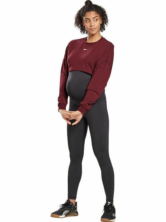 Cropped Hanorac pentru femei Burgundy