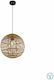 Globo Lighting Hildegard Pendant Light Single-Light Grid for Socket E27 Beige