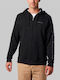 Columbia Herren Sweatshirt Jacke mit Kapuze und Taschen Schwarz