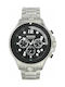 Versus by Versace Volta Watch Chronograph Battery with Silver Metal Bracelet