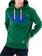 Superdry VL Varsity Men's Sweatshirt with Hood and Pockets Green