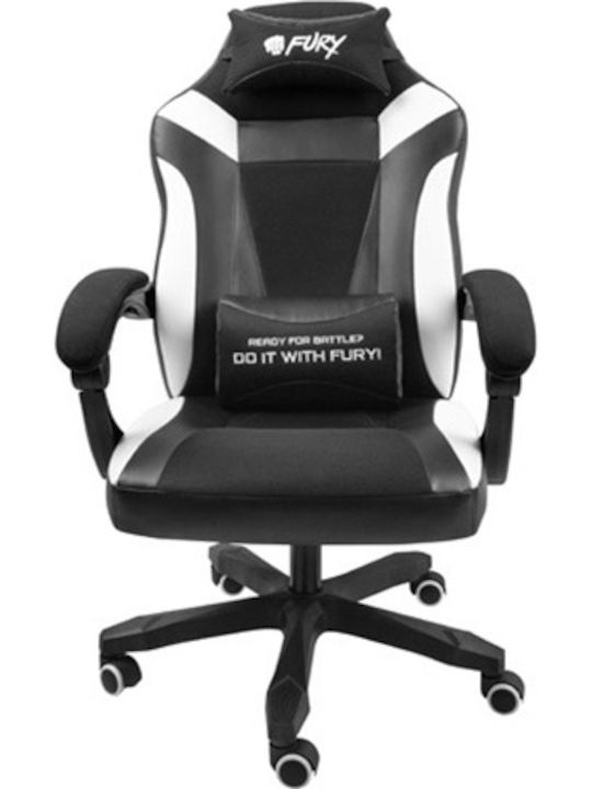 Fury Avenger M+ Δερματίνης Μαύρο/Λευκό