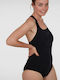 Essential Endurance + Medalist Athletic One-Piece Swimsuit Black