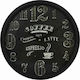 Lalos Antique Wall Clock Wooden 30cm Diameter