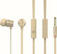 Swissten YS500 In-ear Handsfree με Βύσμα 3.5mm Χρυσό