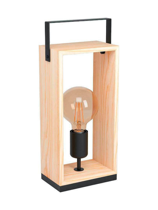 Eglo Famborough Tischlampe Dekorative Lampe mit Fassung für Lampe E27 Einzellicht Beige