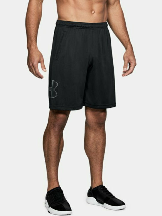 Under Armour Tech Graphic Men's Sports Monochrome Shorts Black