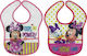 Interbaby Disney Minnie Impermeabila Bavetă Plastic cu autocolant Multicoloră 2buc