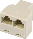 Powertech Splitter RJ45 female - 2x RJ45 female