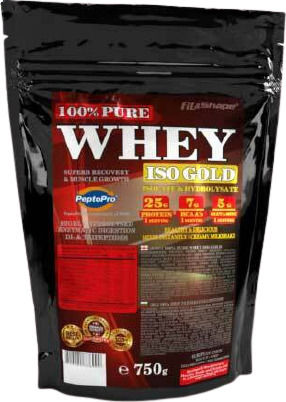 Fit & Shape 100% Pure Whey Iso Gold Whey Protein with Flavor Vanilla Ice Cream 750gr